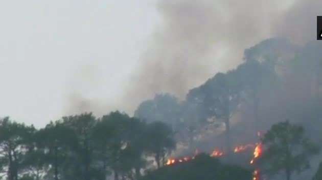 Vaishno Devi yatra suspended after forest fire in Trikuta hills