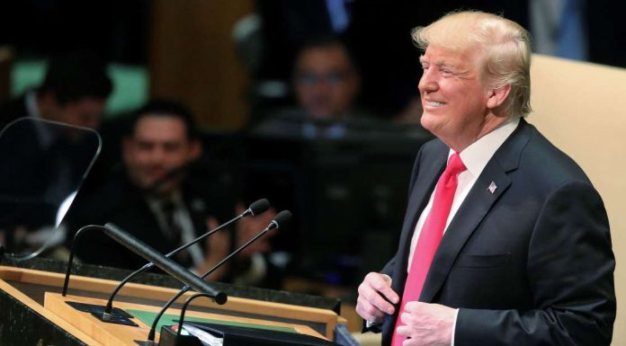 Trump boasts of America’s might, draws headshakes at UN