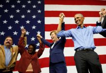 Busy day of campaigning for Trump, Obama ahead of key U.S. elections