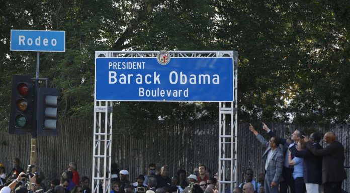 Stretch of road in Los Angeles renamed Obama Boulevard