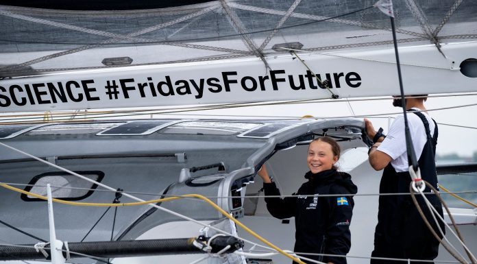 ‘Let’s do it now’: Greta Thunberg crosses Atlantic and calls for urgent climate action
