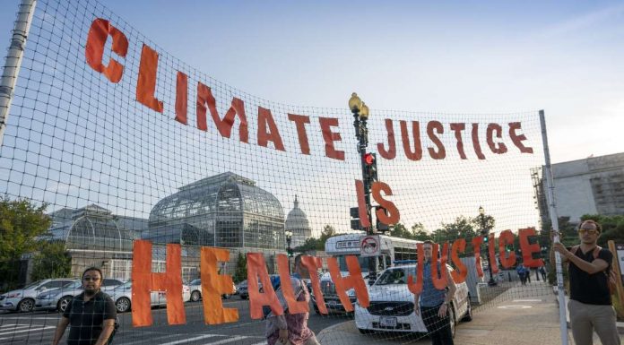 Climate change activists block Washington’s streets