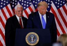 Surrounded by a shrinking circle of aides, a brooding Trump lays into Pence