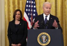 White House Press Secretary Jen Psaki defended Kamala Harris after a report about ‘exasperation and dysfunction’ in the vice president’s office