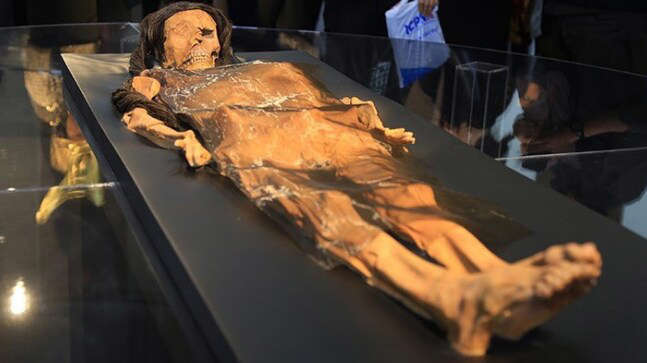 Archeologists find 800-year old mummy buried in underground tomb in Peru