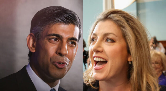 Sunak, Mordaunt Lead Latest Vote in Race to Succeed Johnson