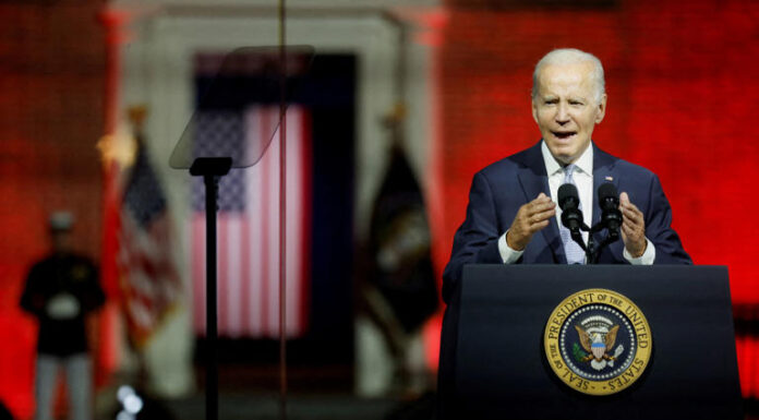 As US President Biden warned about democracy’s collapse, TV networks aired reruns