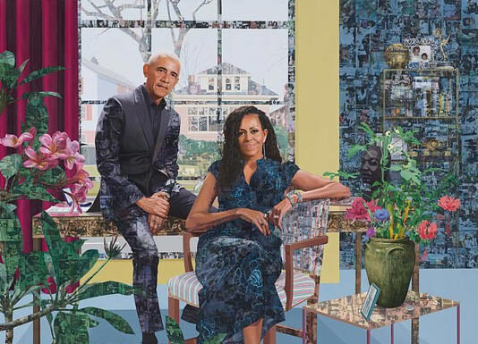 Michelle Obama reveals new portrait after being targeted with vile UFC slur